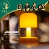 【現貨】日落療癒小夜燈 USB充電 輕拍開關 溫暖黃光 續航12小時 床頭燈 氛圍燈 桌燈 小巧便攜 租屋燈 房間裝飾燈