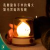 【現貨】復古油燈夜燈 無極調光氛圍燈 USB充電小夜燈 續航長達120小時 睡眠燈床頭燈 可愛療癒燈飾擺件