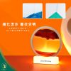 3D流沙畫小夜燈 旋轉流沙擺件 創意解壓台燈 藝術沙漏燈 臥室床頭燈 桌面裝飾 居家美學 舒壓療癒禮物 生日禮物 交換禮物 網紅同款 氛圍燈