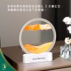 3D流沙畫小夜燈 旋轉流沙擺件 創意解壓台燈 藝術沙漏燈 臥室床頭燈 桌面裝飾 居家美學 舒壓療癒禮物 生日禮物 交換禮物 網紅同款 氛圍燈