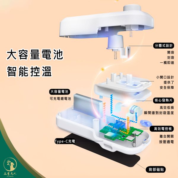 【現貨】零食封口機 開封封口兩用 迷你便攜 5秒速封 食物保鮮 冰箱保鮮機 Type-C充電 長效續航