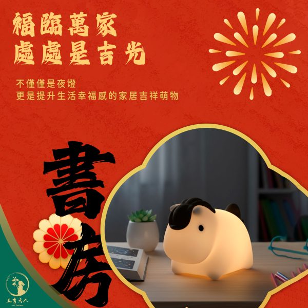 【現貨】2026 馬年福氣小馬夜燈 矽膠拍拍燈 USB充電伴睡燈 床頭夜燈 餵奶燈 創意生日禮物 聖誕禮物 交換禮物