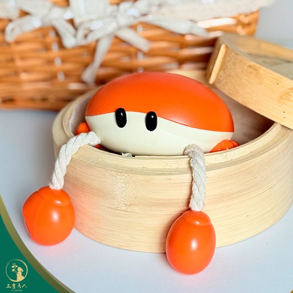 螃蟹造型多功能小夜燈 三檔調光 定時關燈 手機支架 充電續航 床頭伴睡燈 兒童房氛圍燈 餵奶燈